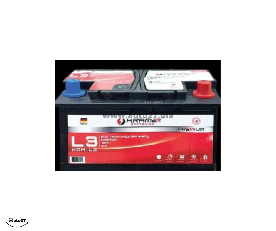 BATTERIE DE VOITURE KRAMER L3 12V 75 AH GARANTIE 1 AN STD