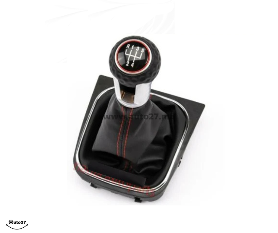 Pommeau et soufflet levier de vitesse pour VOLKSWAGEN GOLF 5 / MK5 / GOLF 6 / MK6 ( 5 VITESSES / 6 VITESSES )