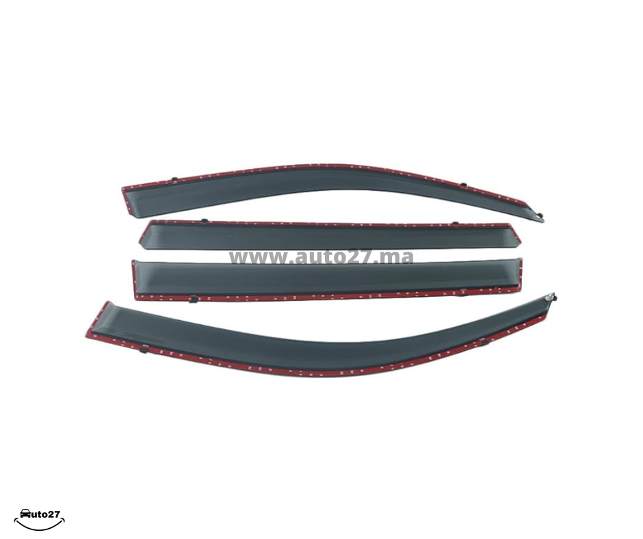 Déflecteurs d'air avec bordure en inox sur mesure ( choisissez votre modèle )