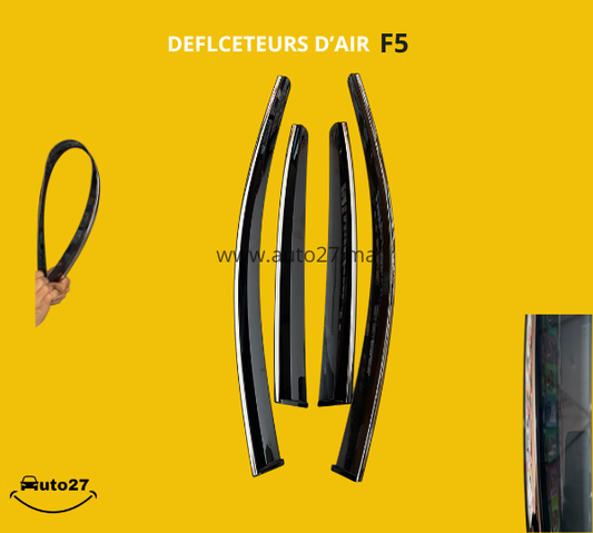DÉFLECTEURS CHROME F5 ( choisissez votre voiture )