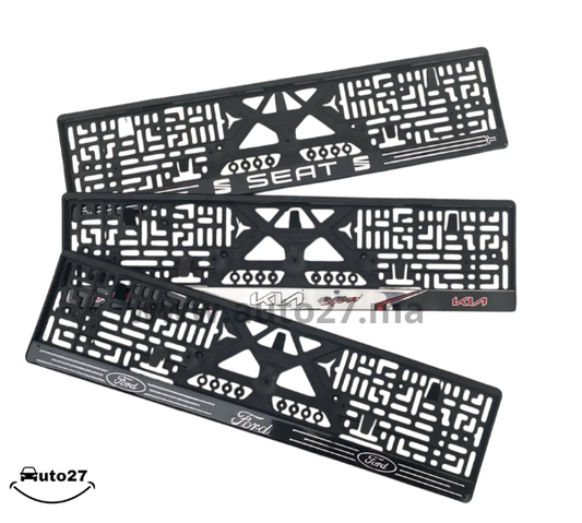 SUPPORT DE PLAQUE D’IMMATRICULATION (choisissez votre modèle de voitue) 2 pièces