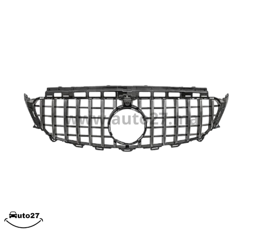 CALANDRE CHROME  NOIR POUR MERCEDES CLASSE E 220 - 500 DE TYPE W213 DE 2016 A 2018.