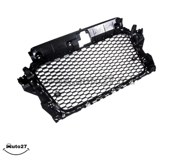 CALANDRE NOIR BRILLANT LOOK RS3 POUR AUDI A3 8V PHASE 1 DE 04/2012 A 04/2016