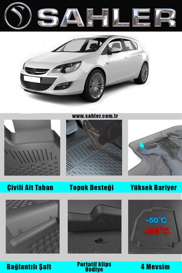 Tapis De Voiture Universels Kaki - Lot De 4 Tapis PVC Ajustables Avant Et Arrière